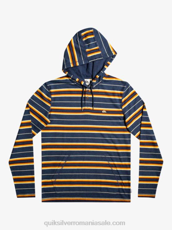 insigne dunga de ultima sansa tricou cu mânecă lungă cu glugă cu ultima șansă XT6B1862 bărbați Quiksilver