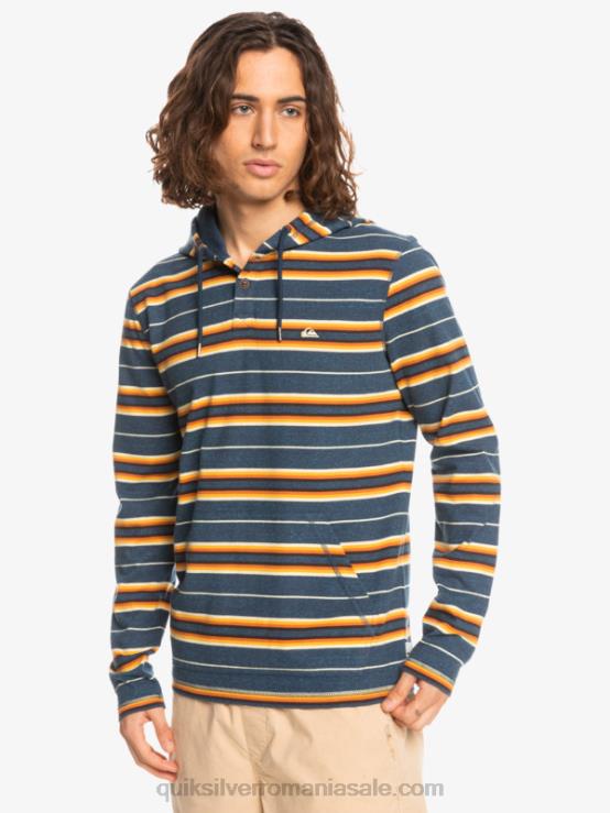 insigne dunga de ultima sansa tricou cu mânecă lungă cu glugă cu ultima șansă XT6B1862 bărbați Quiksilver