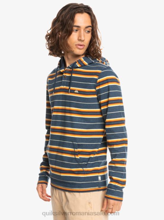 insigne dunga de ultima sansa tricou cu mânecă lungă cu glugă cu ultima șansă XT6B1862 bărbați Quiksilver