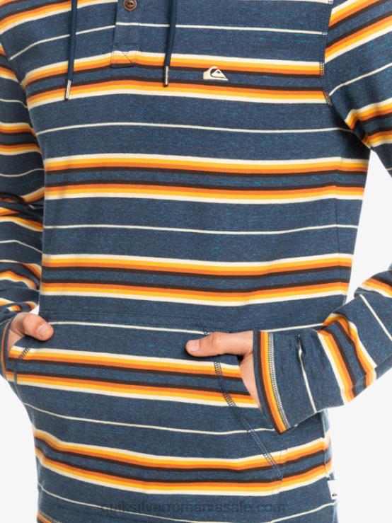 insigne dunga de ultima sansa tricou cu mânecă lungă cu glugă cu ultima șansă XT6B1862 bărbați Quiksilver