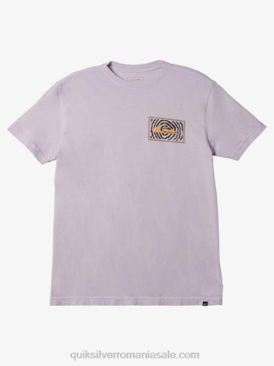 liliac pastel tricou cu logo fortuned XT6B982 bărbați Quiksilver