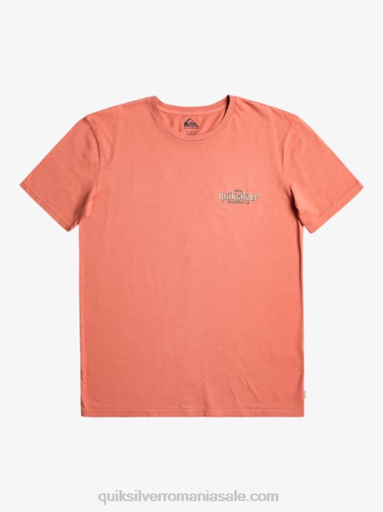 marsala tricou cu cuvinte XT6B935 bărbați Quiksilver