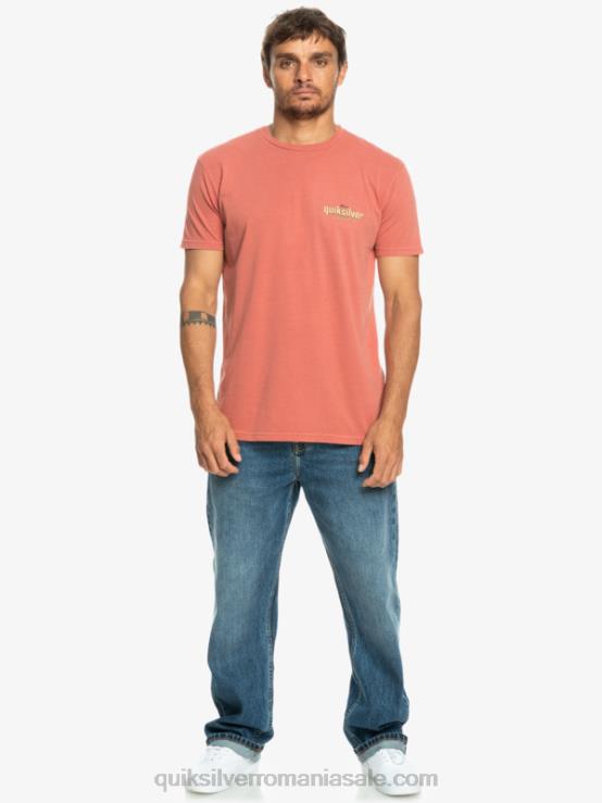 marsala tricou cu cuvinte XT6B935 bărbați Quiksilver