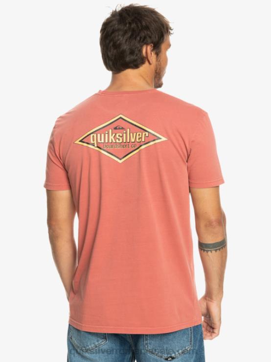 marsala tricou cu cuvinte XT6B935 bărbați Quiksilver