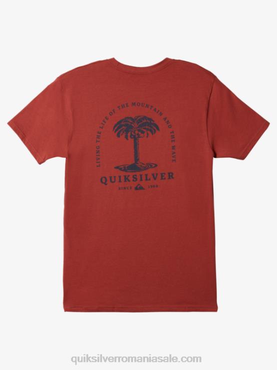 marsala tricou cu palmier de mare XT6B1022 bărbați Quiksilver