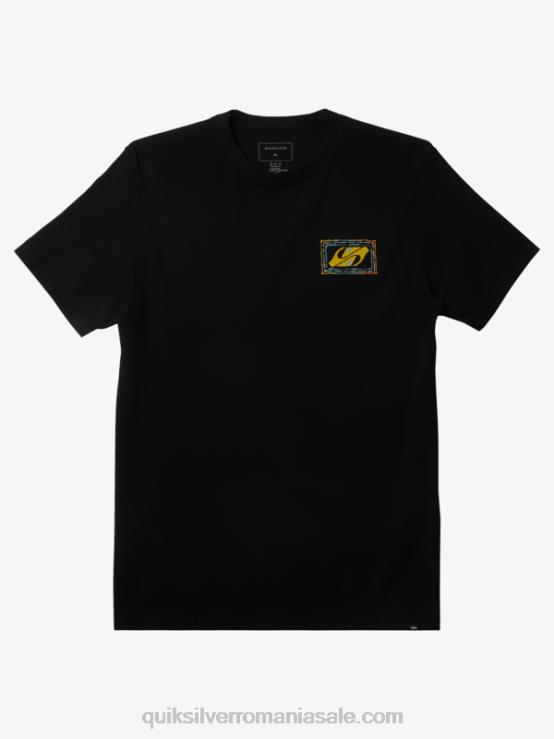 negru ecou beat tricou XT6B720 bărbați Quiksilver