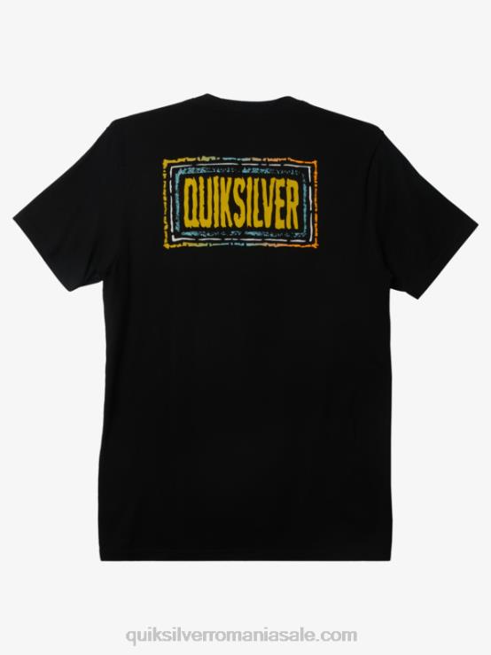 negru ecou beat tricou XT6B720 bărbați Quiksilver