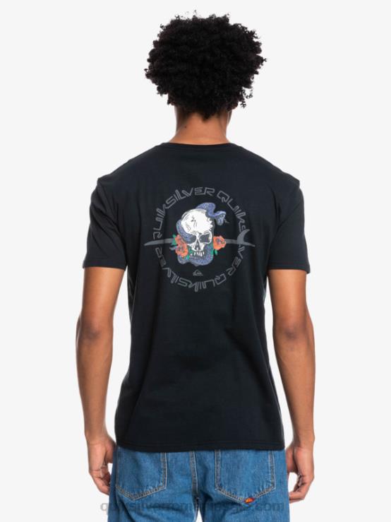 negru outta road - tricou XT6B1818 bărbați Quiksilver