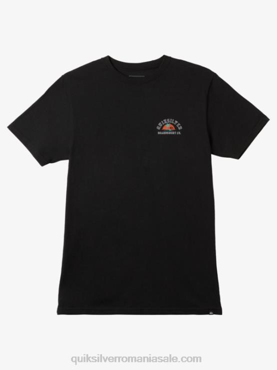 negru singur în sfârșit tricou XT6B1163 bărbați Quiksilver