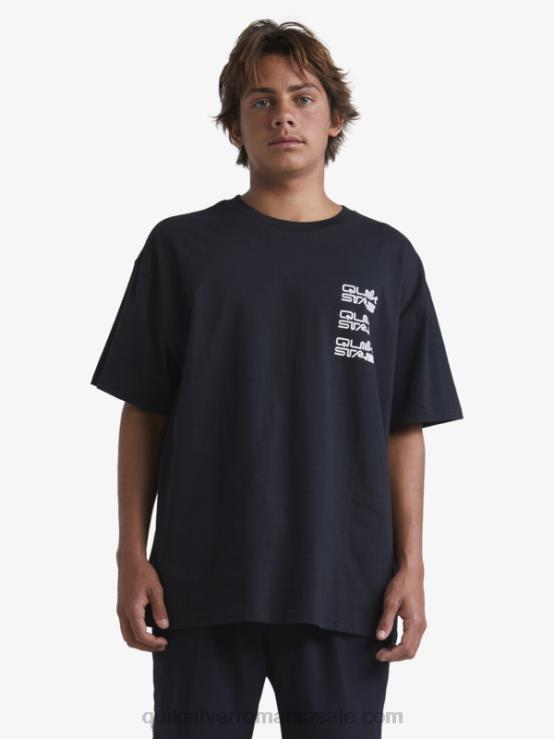 negru tricou XT6B1667 bărbați Quiksilver x Stab