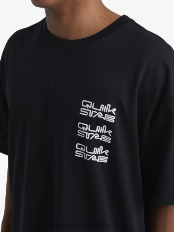 negru tricou XT6B1667 bărbați Quiksilver x Stab
