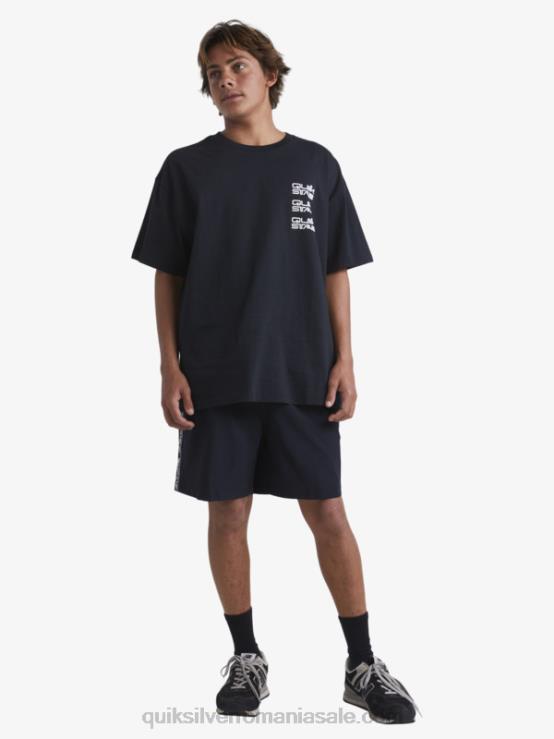 negru tricou XT6B1667 bărbați Quiksilver x Stab