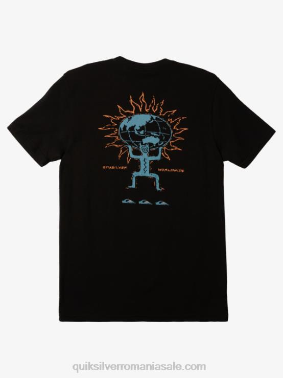 negru tricou XT6B575 bărbați Quiksilver