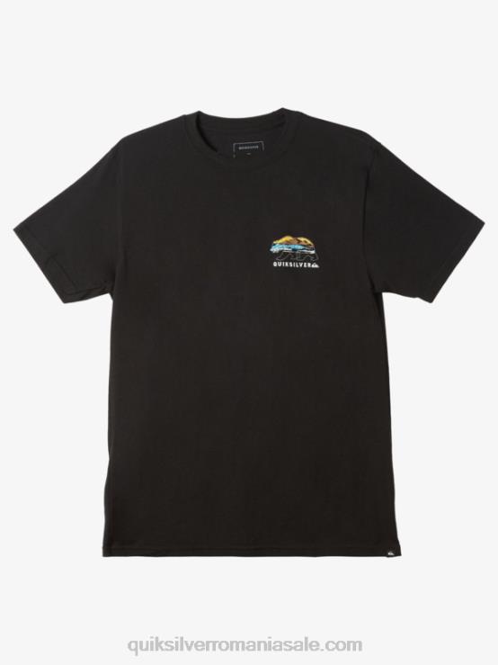 negru tricou california sunshine XT6B1184 bărbați Quiksilver