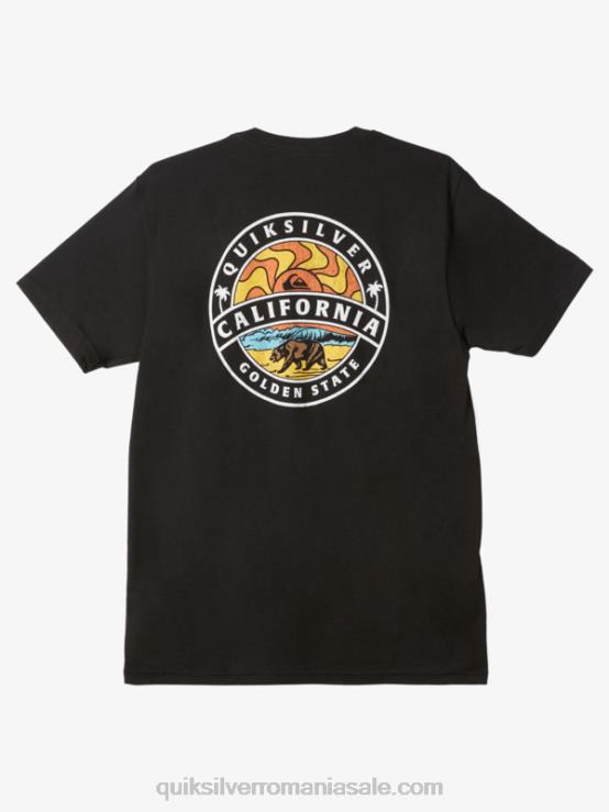 negru tricou california sunshine XT6B1184 bărbați Quiksilver