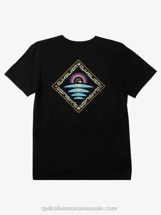 negru tricou clearview XT6B392 bărbați Quiksilver