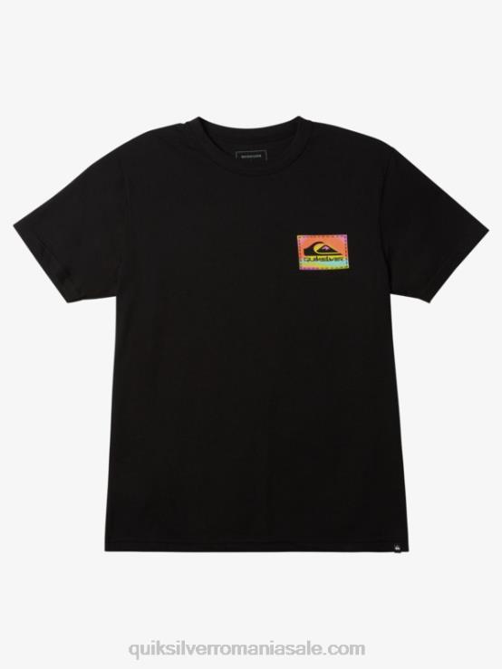 negru tricou color flow XT6B1204 bărbați Quiksilver