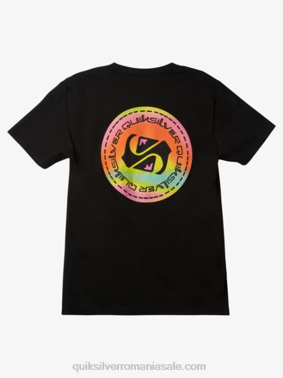 negru tricou color flow XT6B1204 bărbați Quiksilver