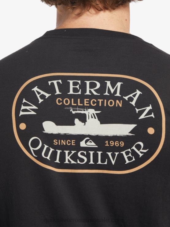 negru tricou cu mânecă lungă waterman power trip XT6B62 bărbați Quiksilver