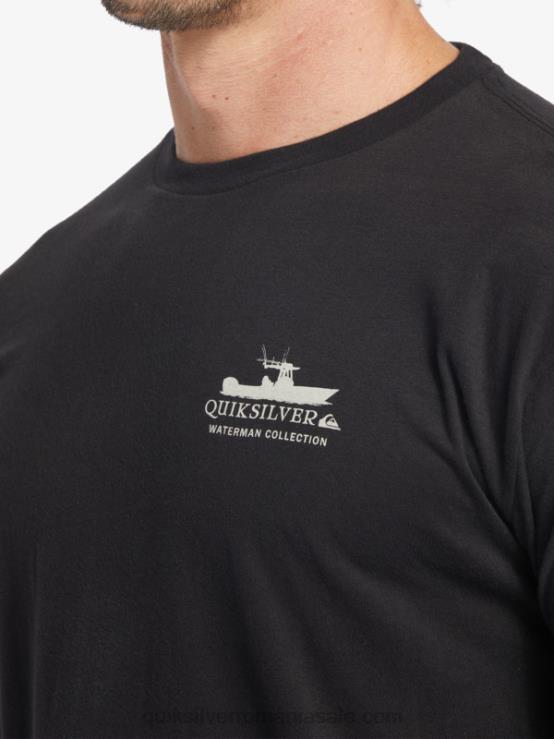 negru tricou cu mânecă lungă waterman power trip XT6B62 bărbați Quiksilver