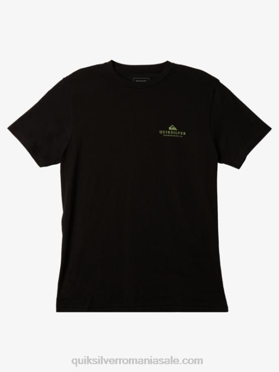 negru tricou cu palmier de mare XT6B1024 bărbați Quiksilver