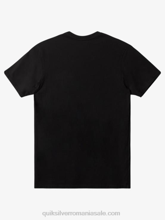 negru tricou de buzunar de zi cu zi XT6B896 bărbați Quiksilver
