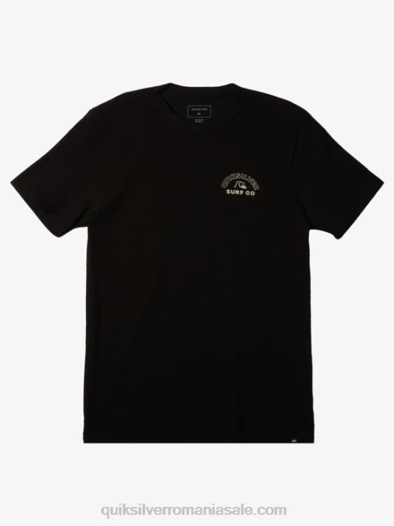 negru tricou de spin atemporal XT6B106 bărbați Quiksilver