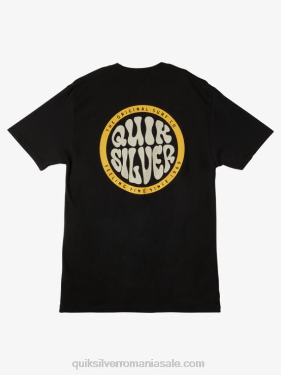 negru tricou de tip mai îndrăzneț XT6B46 bărbați Quiksilver