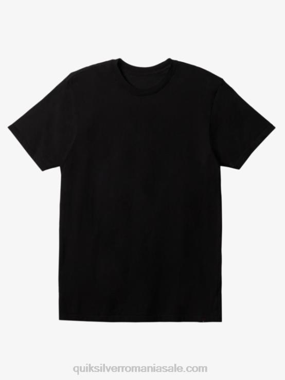 negru tricou de zi cu zi XT6B902 bărbați Quiksilver