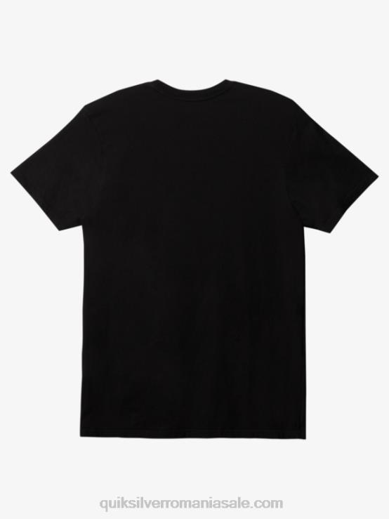negru tricou de zi cu zi XT6B902 bărbați Quiksilver