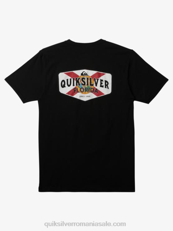 negru tricou florida coast to coast XT6B235 bărbați Quiksilver