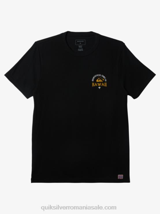 negru tricou hawaii rooster regal XT6B672 bărbați Quiksilver