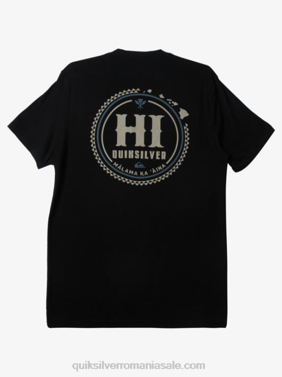 negru tricou hawaii survivor XT6B116 bărbați Quiksilver