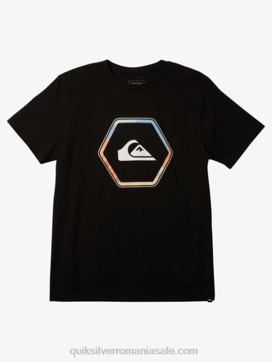 negru tricou în forme XT6B1238 bărbați Quiksilver