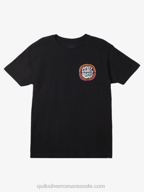 negru tricou înalt de mile XT6B1641 bărbați Quiksilver
