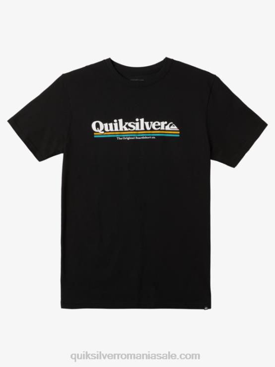 negru tricou între rânduri XT6B976 bărbați Quiksilver