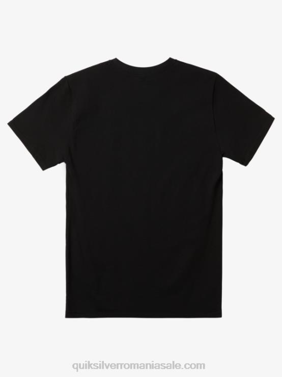 negru tricou între rânduri XT6B976 bărbați Quiksilver