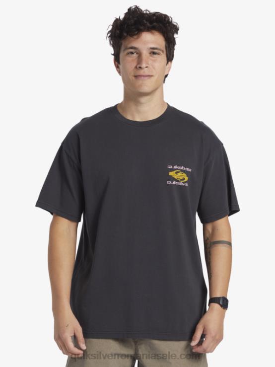 negru tricou power trip XT6B759 bărbați Quiksilver