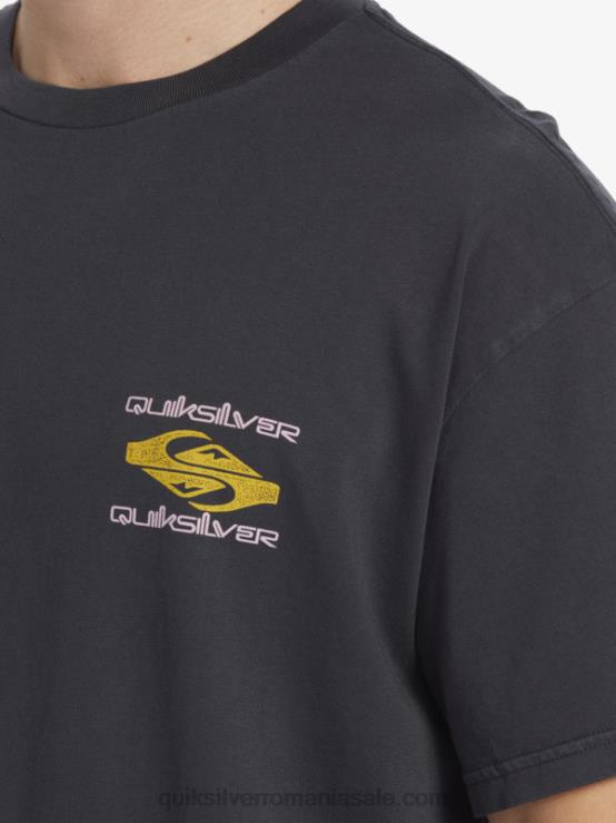 negru tricou power trip XT6B759 bărbați Quiksilver