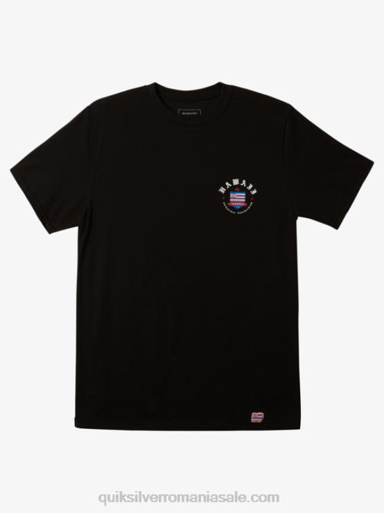 negru tricou regal Hawaii XT6B998 bărbați Quiksilver