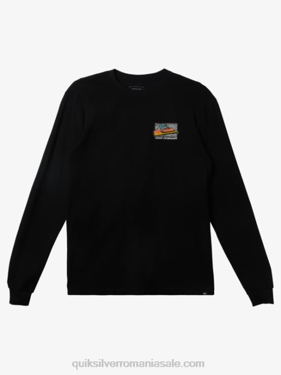 negru tricou retro fade XT6B1213 bărbați Quiksilver