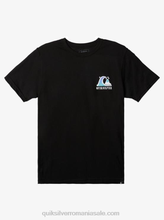 negru tricou river bend XT6B1517 bărbați Quiksilver