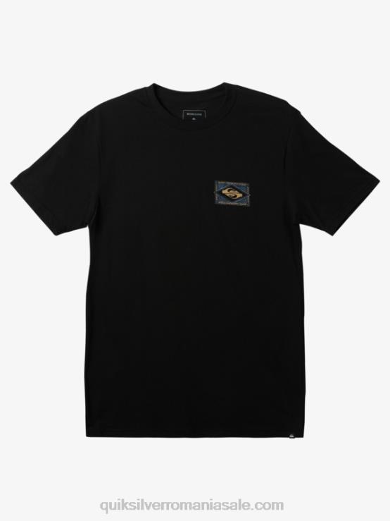 negru tricou vibrator XT6B180 bărbați Quiksilver