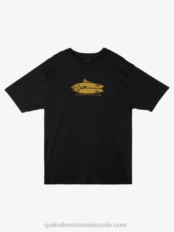 negru tricou waterman fish tales XT6B58 bărbați Quiksilver