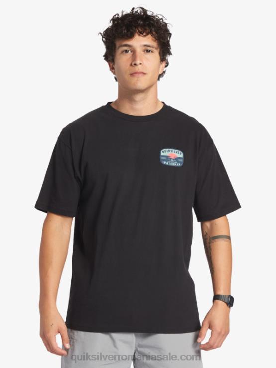 negru tricou waterman lava lamp XT6B553 bărbați Quiksilver