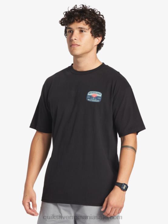 negru tricou waterman lava lamp XT6B553 bărbați Quiksilver