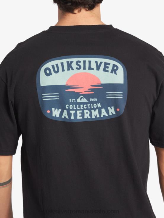 negru tricou waterman lava lamp XT6B553 bărbați Quiksilver