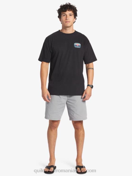 negru tricou waterman lava lamp XT6B553 bărbați Quiksilver