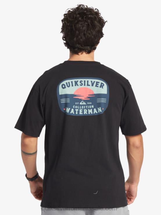 negru tricou waterman lava lamp XT6B553 bărbați Quiksilver