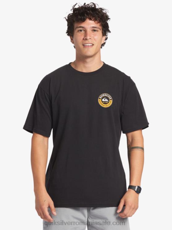 negru tricou waterman rechin de mare XT6B40 bărbați Quiksilver